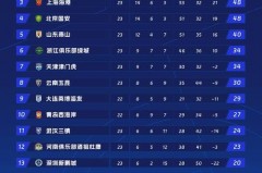 中超积分榜总积分榜 - 实时动态分类下的文章配图