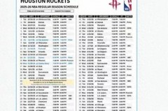 2021年2月火箭赛程表 - 实时动态分类下的文章配图