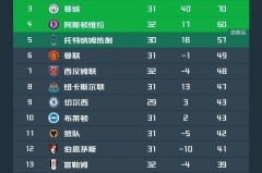 英超积分排名规则 - 实时动态分类下的文章配图