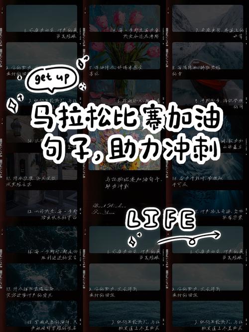 马拉松励志短句